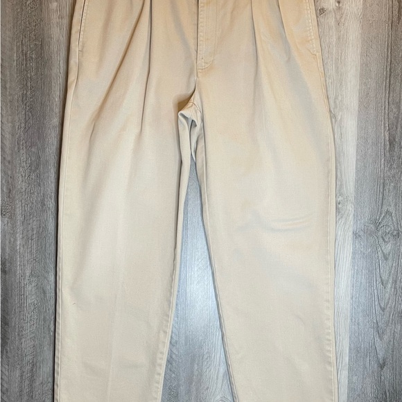 Ralph Lauren Other - Polo Ralph Lauren Polo Chino Pants Mens 35x30 (Hemmed) Khaki Tan Pleated Cotton
